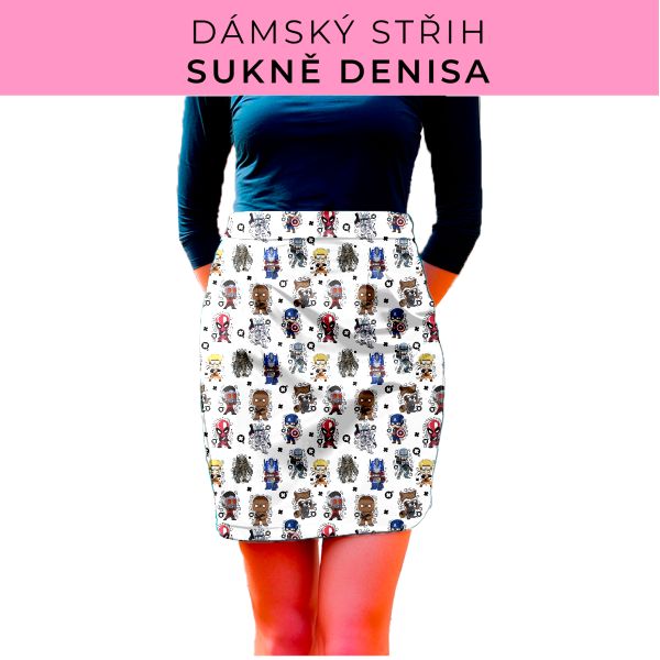 Dámský střih - Dámská sukně Denisa