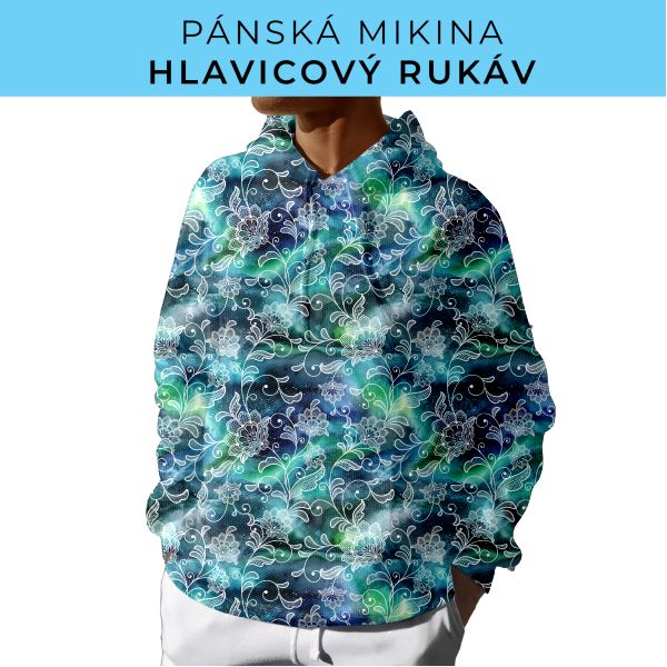 PÁNSKÝ střih - mikina s kapucí