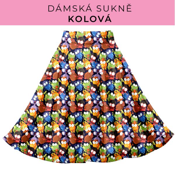 DÁMSKÝ střih - Kolová sukně