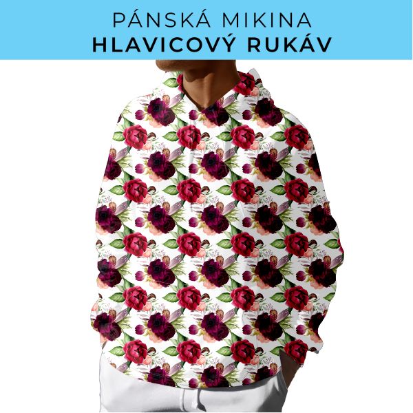 PÁNSKÝ střih - mikina s kapucí