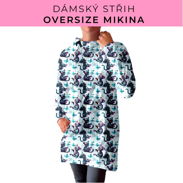 DÁMSKÝ střih - Oversize mikina