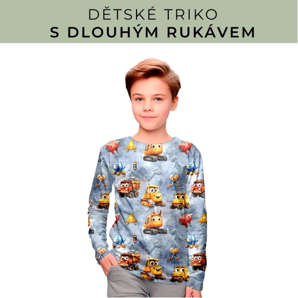 DĚTSKÝ střih - triko dlouhý rukáv