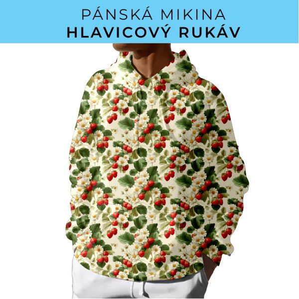 PÁNSKÝ střih - mikina s kapucí