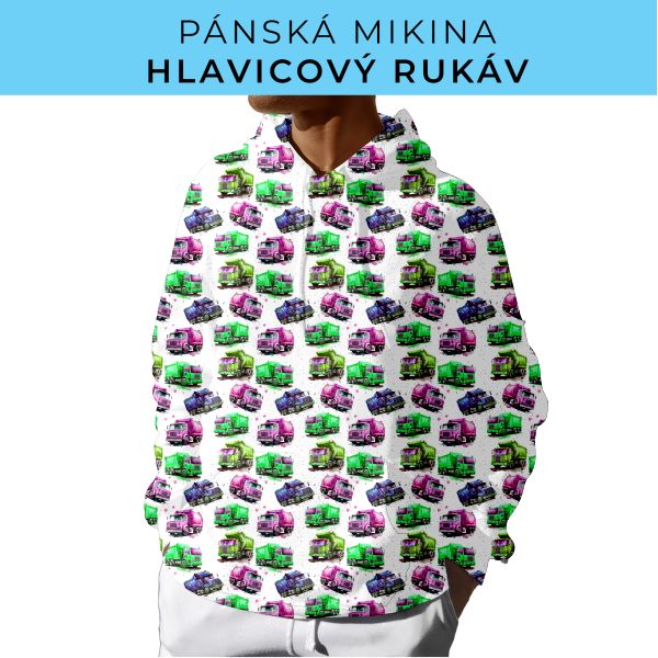 PÁNSKÝ střih - mikina s kapucí