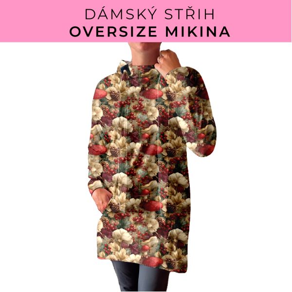DÁMSKÝ střih - Oversize mikina