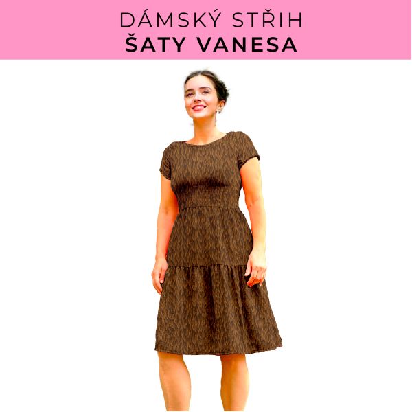 Dámský střih šaty Vanesa