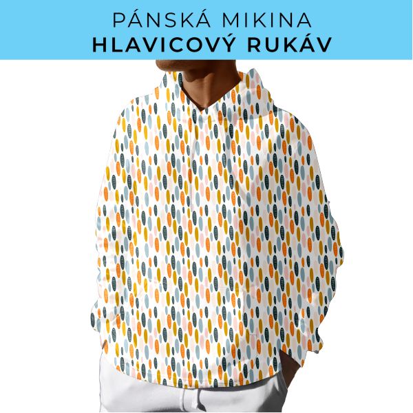 PÁNSKÝ střih - mikina s kapucí