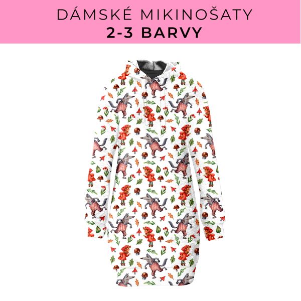 DÁMSKÝ střih - Mikinošaty 2-3 barvy