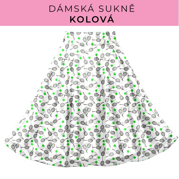 DÁMSKÝ střih - Kolová sukně