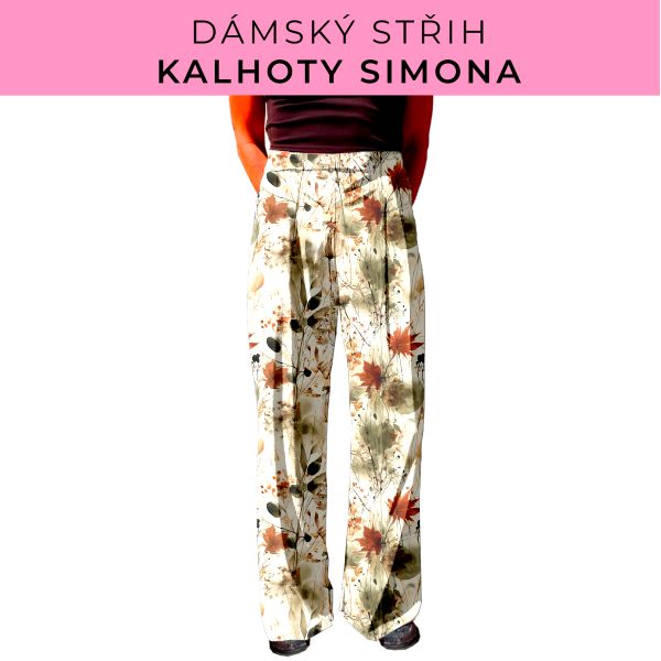 Dámský střih - kalhoty Simona