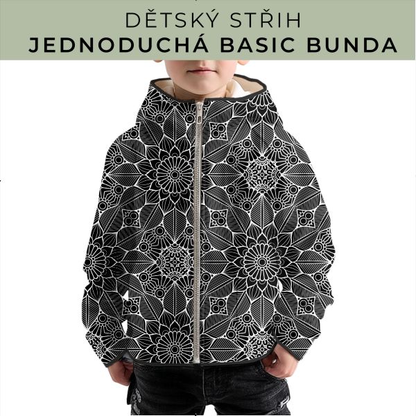 Dětský střih - jednoduchá dětská BASIC  bunda