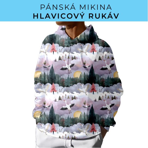 PÁNSKÝ střih - mikina s kapucí