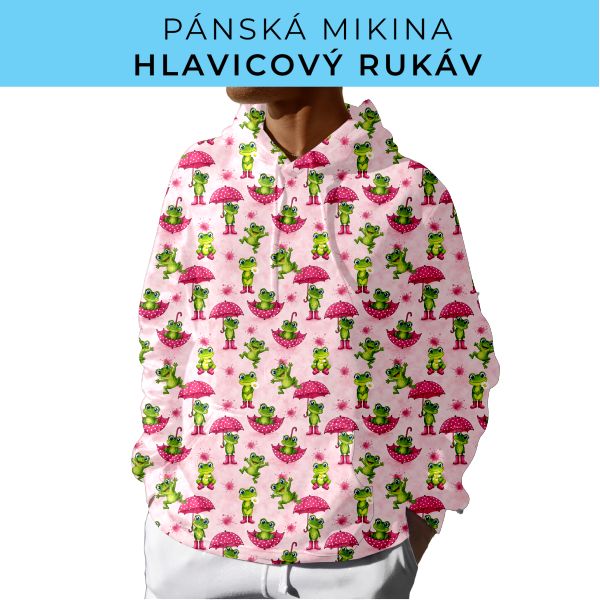 PÁNSKÝ střih - mikina s kapucí