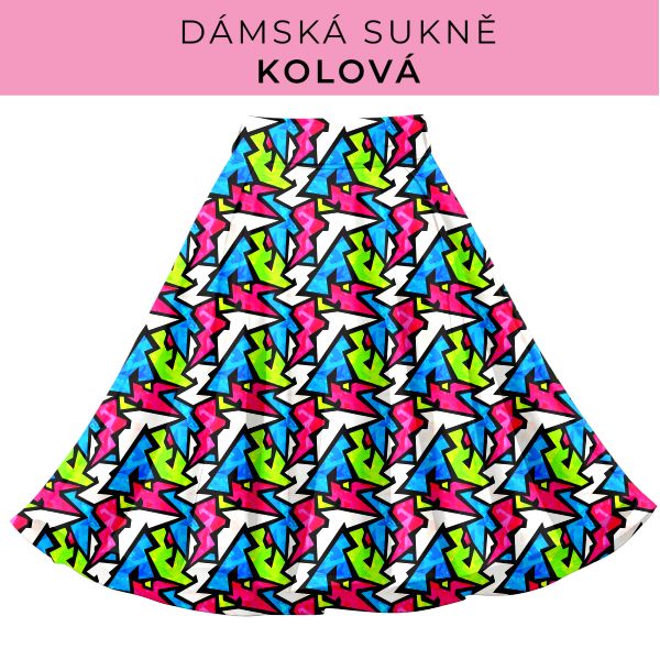 DÁMSKÝ střih - Kolová sukně