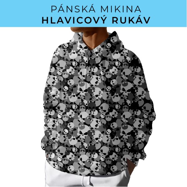 PÁNSKÝ střih - mikina s kapucí