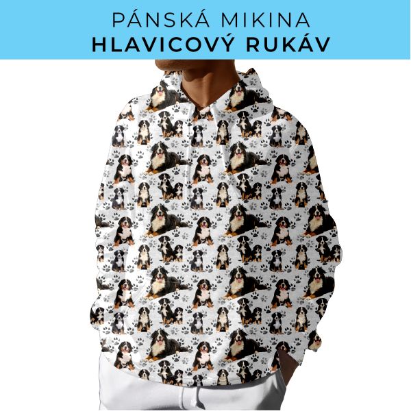 PÁNSKÝ střih - mikina s kapucí