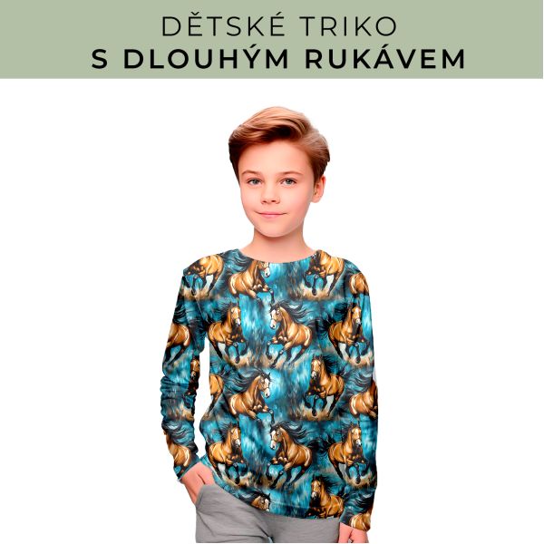 DĚTSKÝ střih - triko dlouhý rukáv