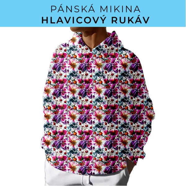 PÁNSKÝ střih - mikina s kapucí
