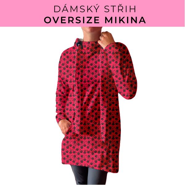 DÁMSKÝ střih - Oversize mikina