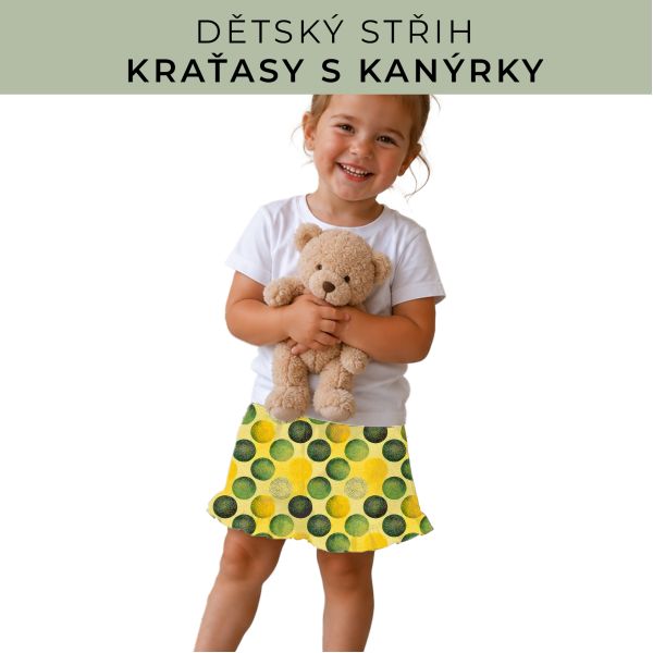 Dětský střih - Kraťásky s kanýrkem