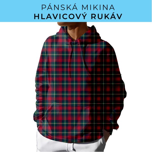PÁNSKÝ střih - mikina s kapucí
