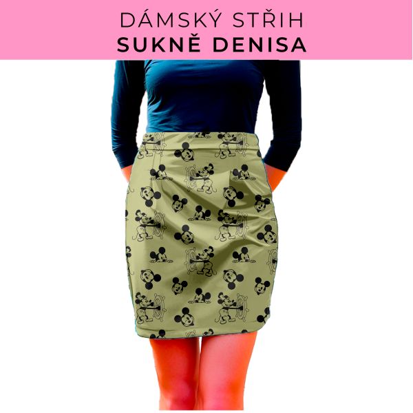 Dámský střih - Dámská sukně Denisa