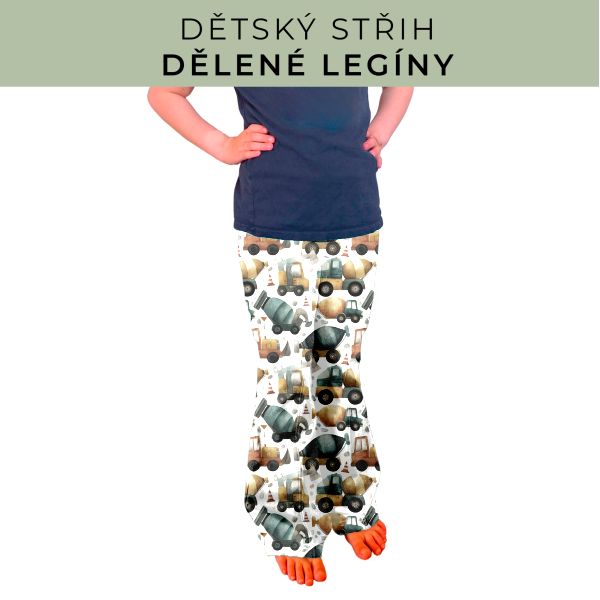 Dětský střih - Dělené legíny