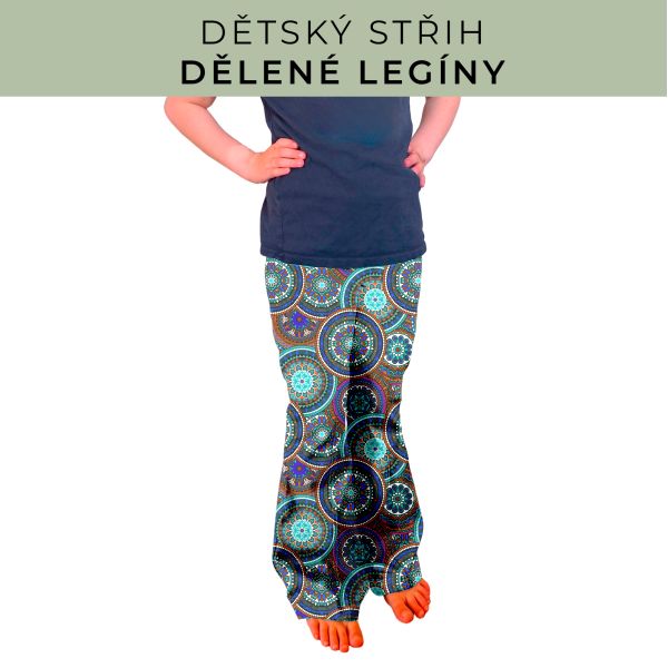 Dětský střih - Dělené legíny