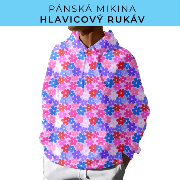 PÁNSKÝ střih - mikina s kapucí
