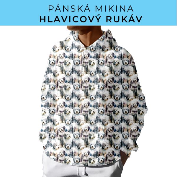 PÁNSKÝ střih - mikina s kapucí