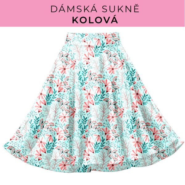 DÁMSKÝ střih - Kolová sukně