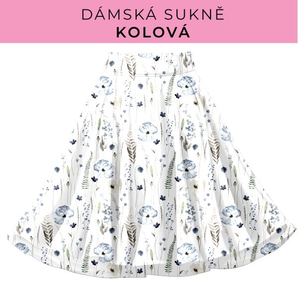 DÁMSKÝ střih - Kolová sukně