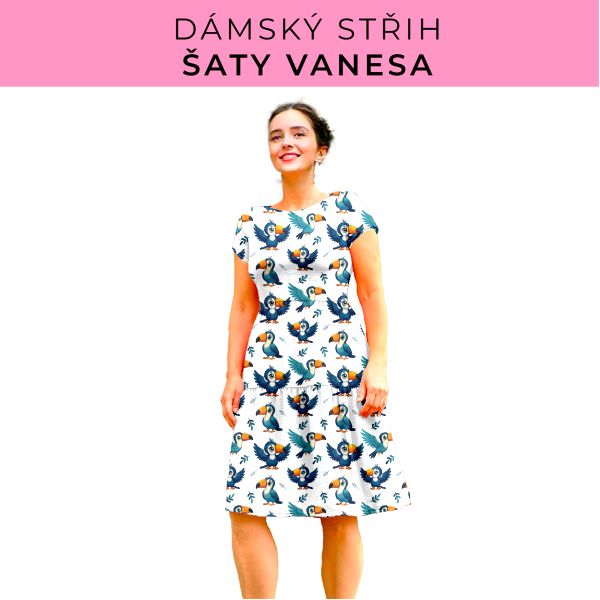 Dámský střih šaty Vanesa