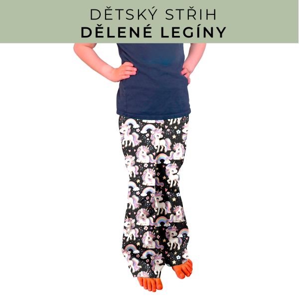 Dětský střih - Dělené legíny