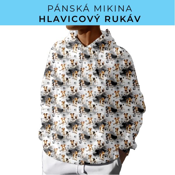 PÁNSKÝ střih - mikina s kapucí