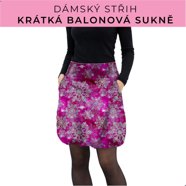 Dámský střih - balonová krátká sukně