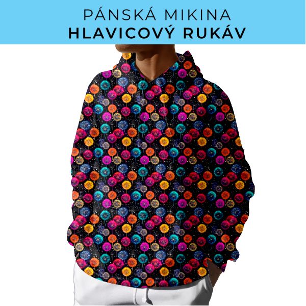 PÁNSKÝ střih - mikina s kapucí