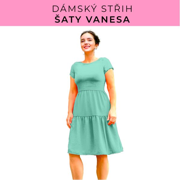 Dámský střih šaty Vanesa