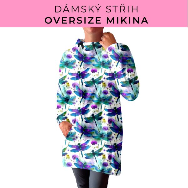DÁMSKÝ střih - Oversize mikina