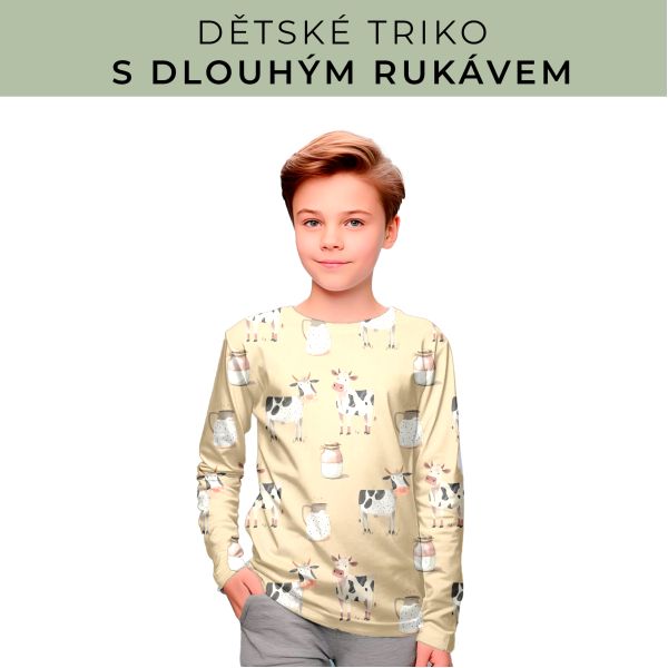 DĚTSKÝ střih - triko dlouhý rukáv