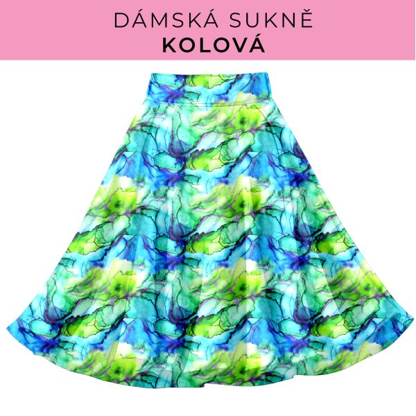 DÁMSKÝ střih - Kolová sukně