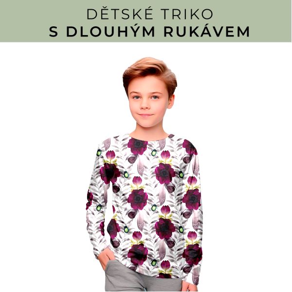DĚTSKÝ střih - triko dlouhý rukáv