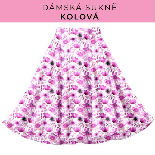 DÁMSKÝ střih - Kolová sukně