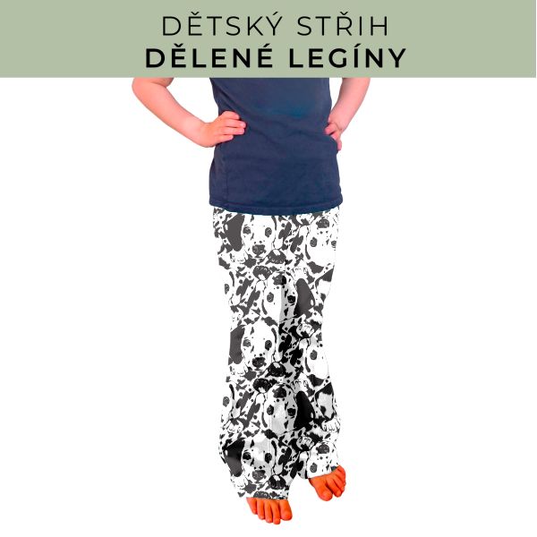 Dětský střih - Dělené legíny
