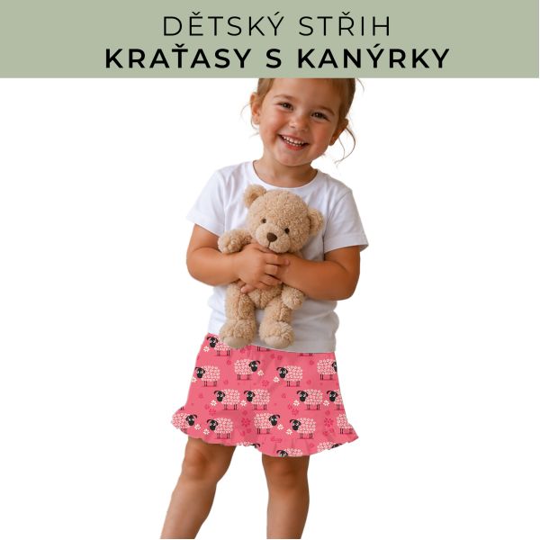 Dětský střih - Kraťásky s kanýrkem