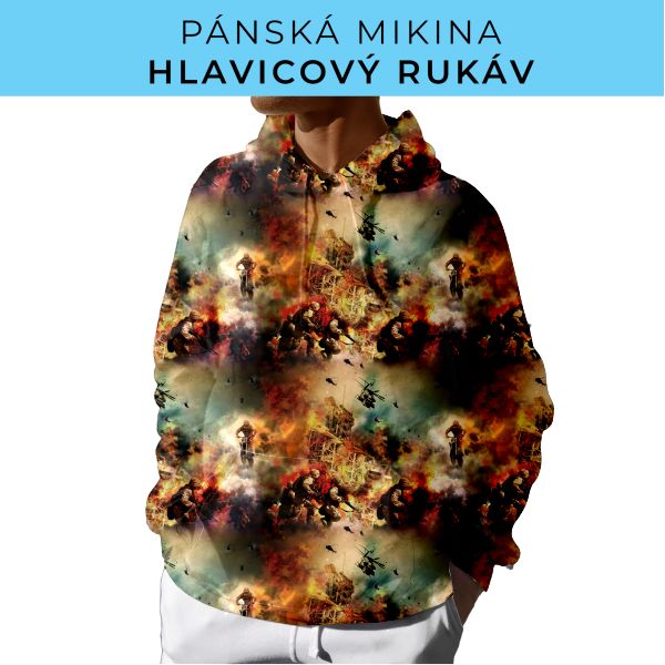 PÁNSKÝ střih - mikina s kapucí