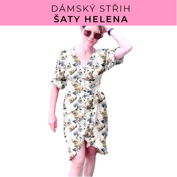 Dámský střih na šaty  Helena