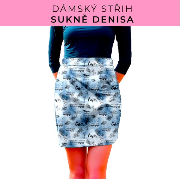 Dámský střih - Dámská sukně Denisa