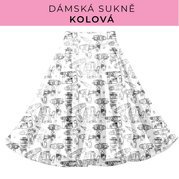 DÁMSKÝ střih - Kolová sukně