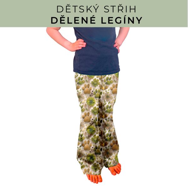 Dětský střih - Dělené legíny